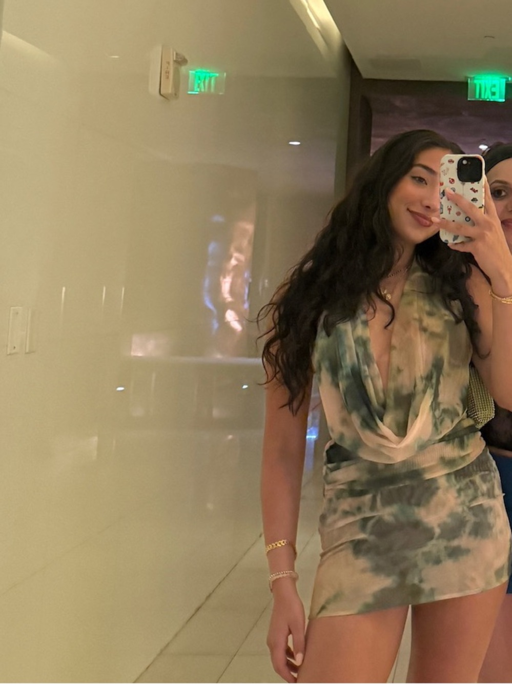 Peppermayo Green Tie-Dye Dres